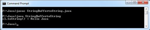 StringBuffer toString() Java Example