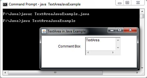 TextArea in Java Example