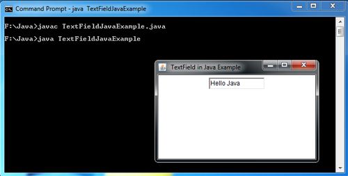 TextField in Java Example