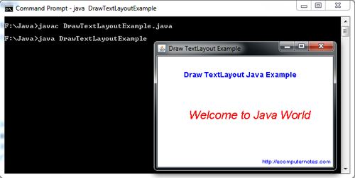 TextLayout Java Example