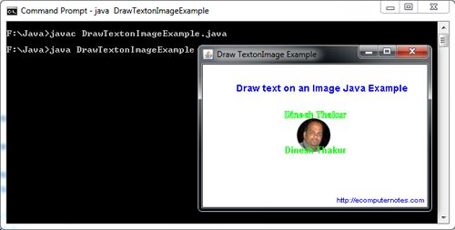 How to draw text on an image