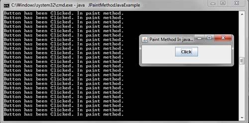 PaintMethod in Java Swing Example