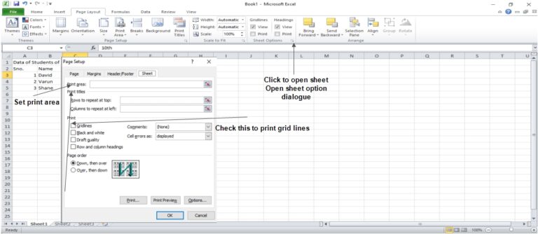 Gridlines Not Printing In Excel 2010 Rmpor 7858