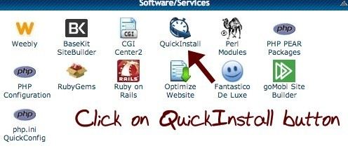 quickinstall for wordpress