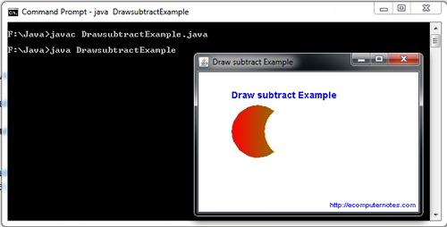 Set operations Subtraction Java Example