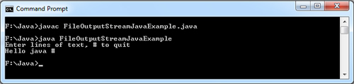 FileOutputStream in Java Example